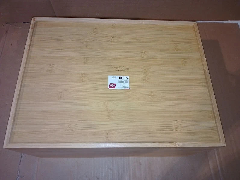 Zeller Storage Box Bamboo Wood Multi Colour Stackable 40x30x21cm
