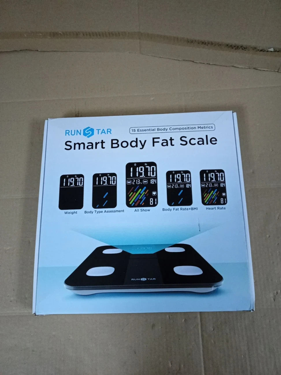 Runstar Scales Body Weight Fat Percentage Bathroom Scale High Accuracy New