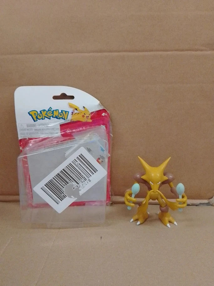 Pokemon Alakazam Battle Feature Figure 4.5in Ready Yellow 4+