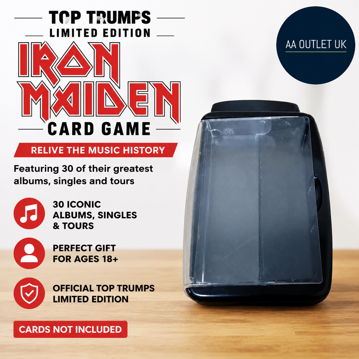 Top Trumps Iron Maiden Limited Edition Card Game Box ONLY Relive Black