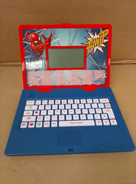 Lexibook Spider Man Educational Bilingual Laptop Spanish English Toy 4+