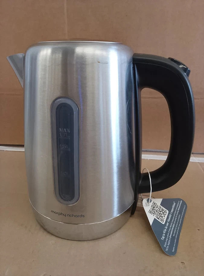 Morphy Richards Equip Jug Kettle 1.7L 3Kw Rapid Boil Removeable Limescale New