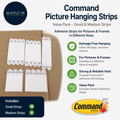 Command Picture Hanging Value Pack Small Medium Adhesive Strips Damage Free New