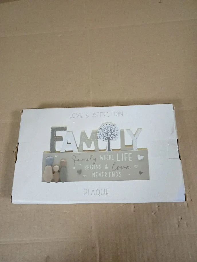 Lesser & Pavey Family Standing Plaque Home Office Gift Decor Lovely Durable
