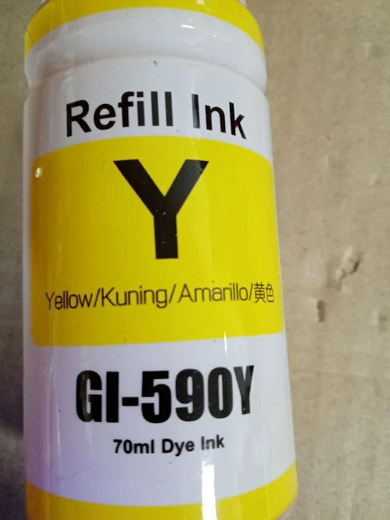 Go Inks Compatible GI 590 Ink Bottle Set 4 Pack Replacements 135ml/70ml New