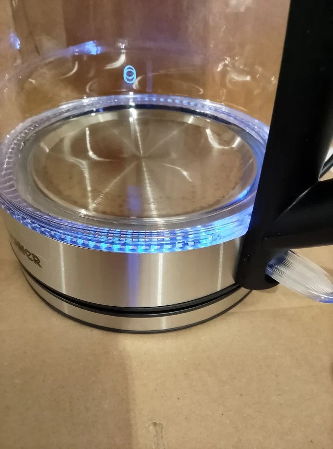 Tower PT10090BLK Illuminating Glass Kettle With Removable Filter 1.7L 2200w