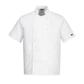 Portwest C733 Cumbria Chef Jacket Lightweight Short Sleeve Unisex Medium New