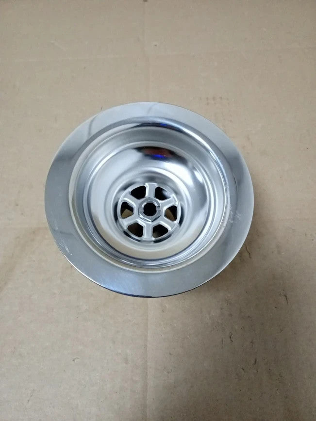 Qrity Sink Collection 114mm Stainless Steel & PVC Kitchen Basket Strainer Plug