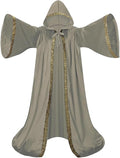 Mystic Adult Wizard Robe Dutch Velvet Hooded Cloak 150 & 170cm Full Length New