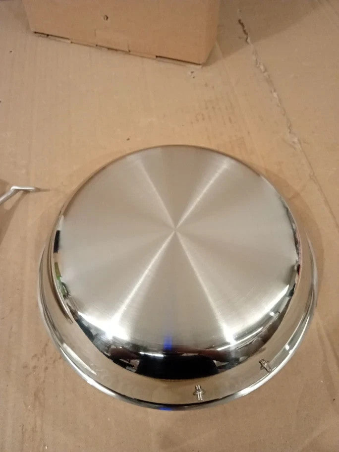 Houslux Frying Pan Stainless Steel Uncoated Induction Compatible 24cm New