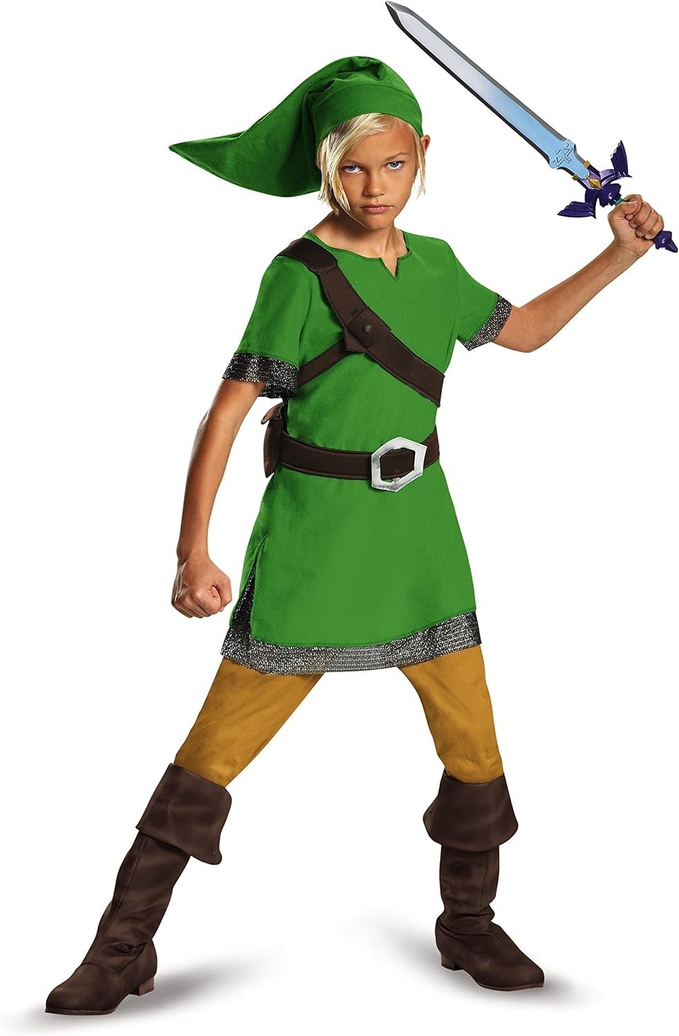 Disguise Zelda Link Costume Licensed Nintendo Legend Kids Halloween Medium New