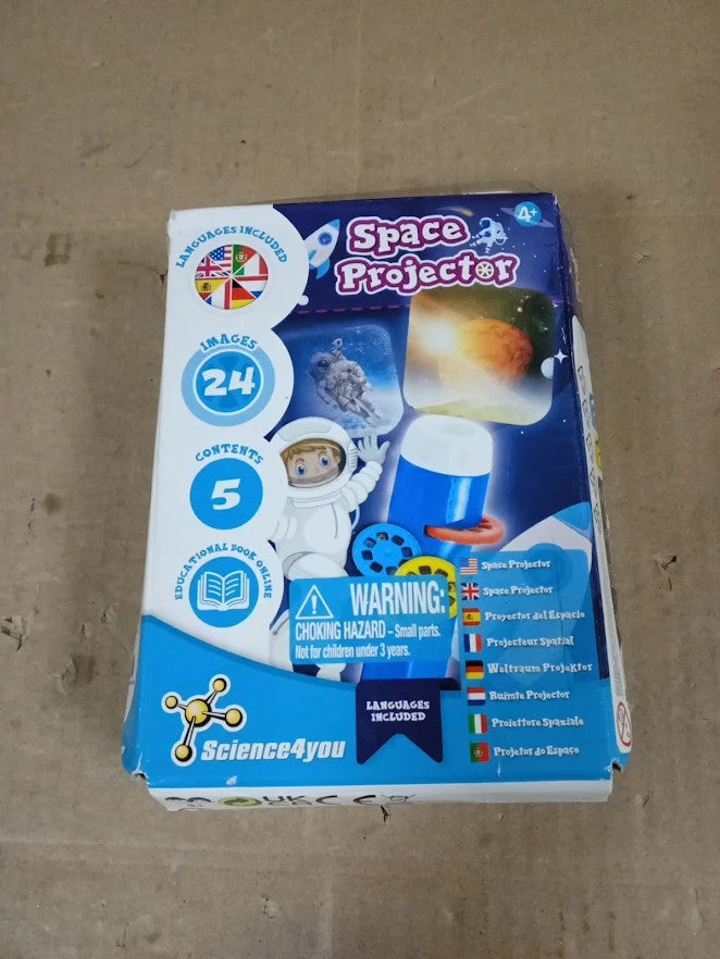 Science4you Space Torch Projector Kids Solar System Galaxy Light Age 4+ Design