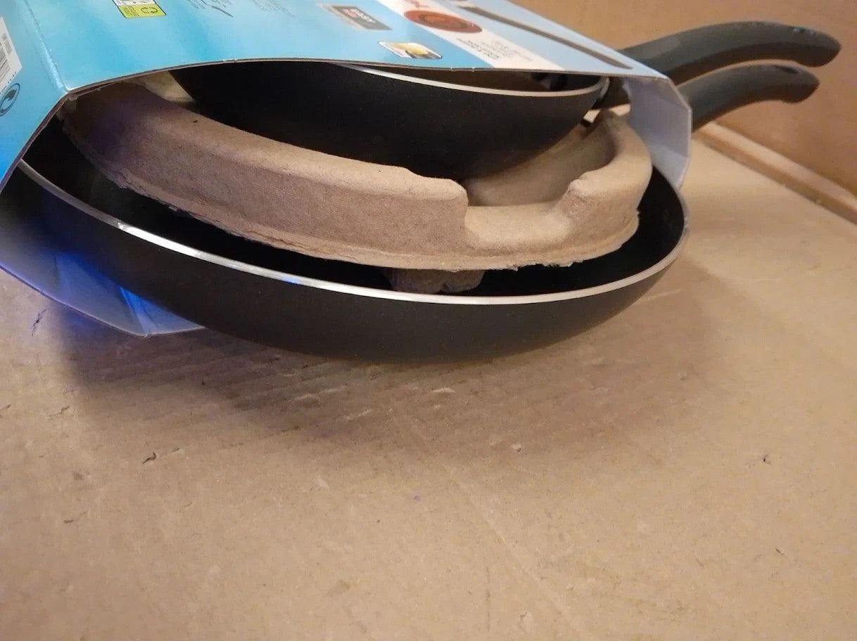 Tefal Taste Twin Frying Set 20x28cm Non Stick Aluminium Thermo Spot Black New