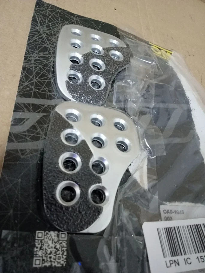 Omp Ompoa 1040 A Sports Pedals Aluminium Silver Two Pads New