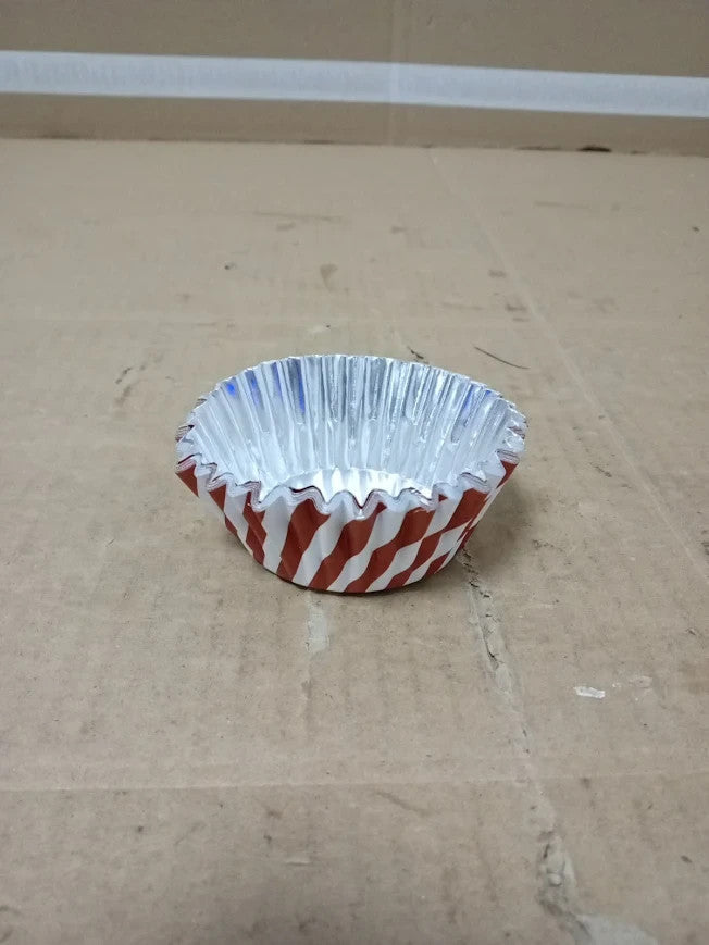 PME Foil Lined Cupcake Cases Candy Cane Pack Multicolor Small New
