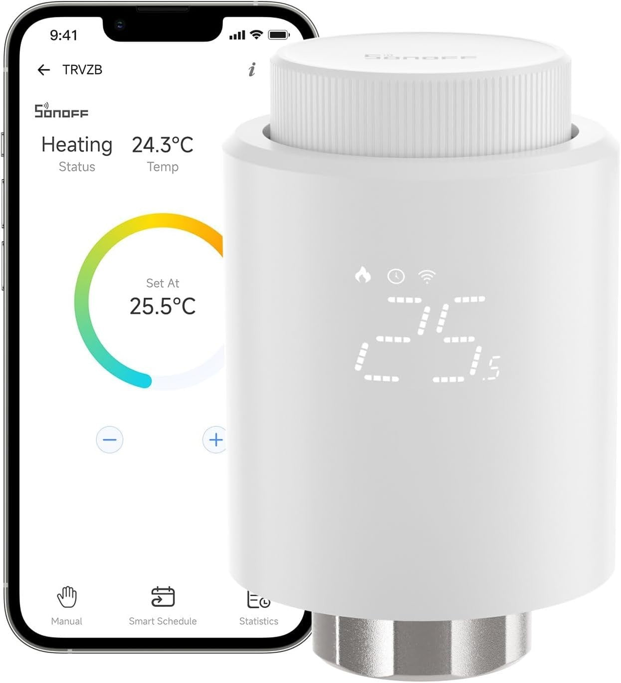 Sonoff Zigbee Thermostatic Smart Radiator Valve TRVZB Add On Valve New