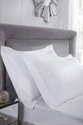 400 Thread Count Cotton Oxford Pillowcase Cotton Pair White 75x50cm New