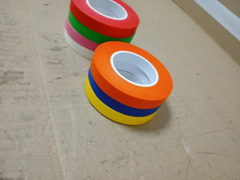 Hengxinc 6 Roll Coloured 10MM 20M Masking Tape Colorful Adhesive New