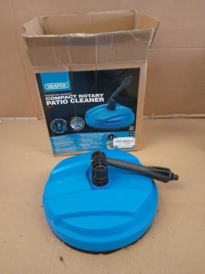 Draper 02013 Pressure Washer Compact Rotary Patio Cleaner Hand Powered Blue