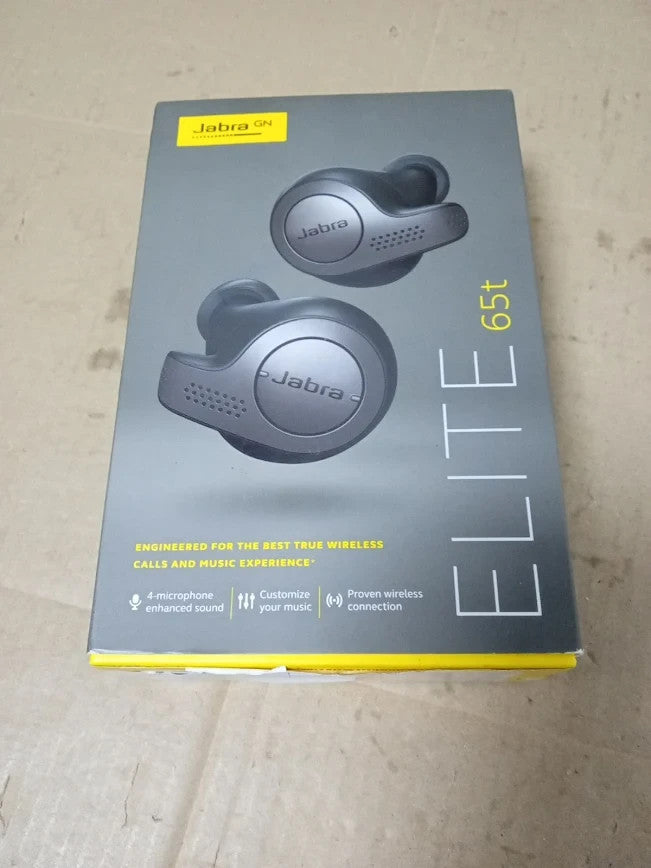 Jabra Elite 65t Earbuds Passive Noise Cancelling Bluetooth Earphones Black