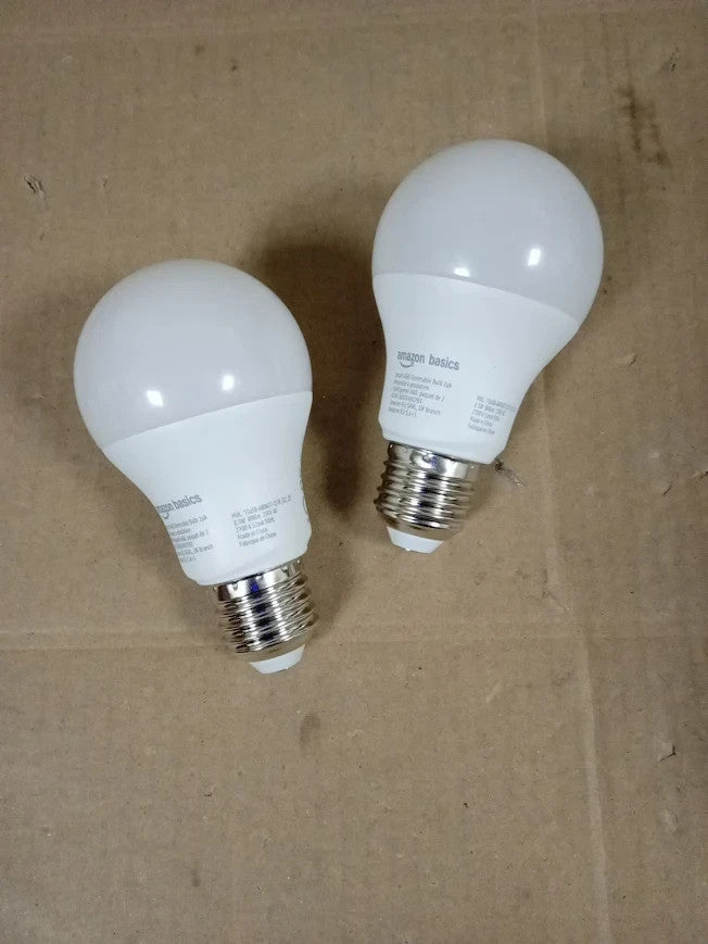 Amazon Basics Smart Dimmable LED Light Bulb E27 Base Soft White 8W 2pc