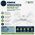 Rain X Windscreen Repair Kit Quick Cost Effective Solution Cracks Chips