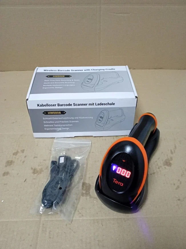 Tera 2D Scanner USB Wired Charging Cradle Handheld Barcode Reader New