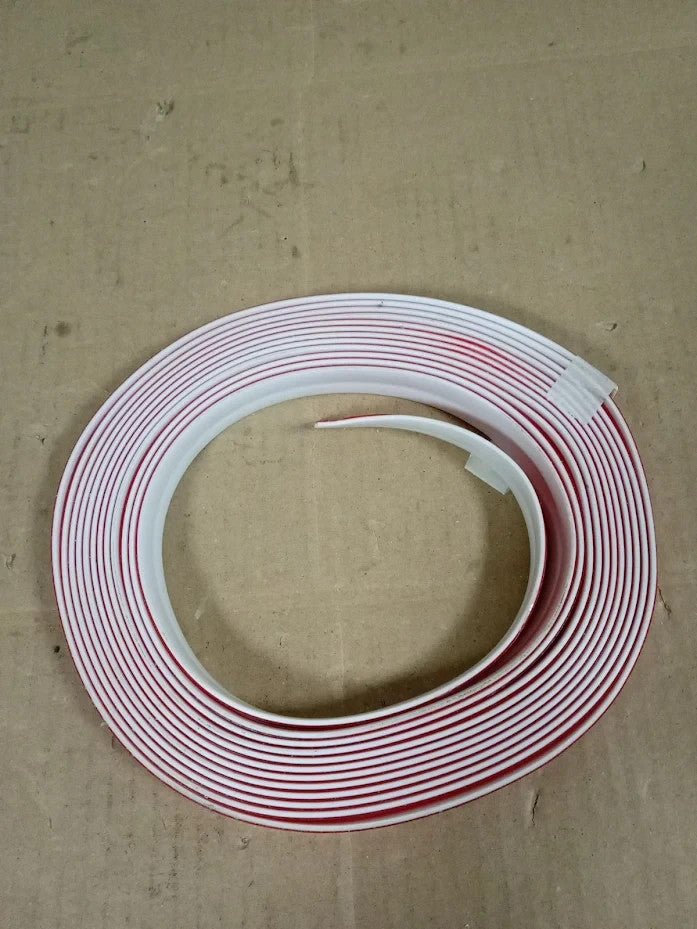 JSIWOTH 3.1M PVC Corner Trim Self Adhesive Wall Protector White 16mm Design New
