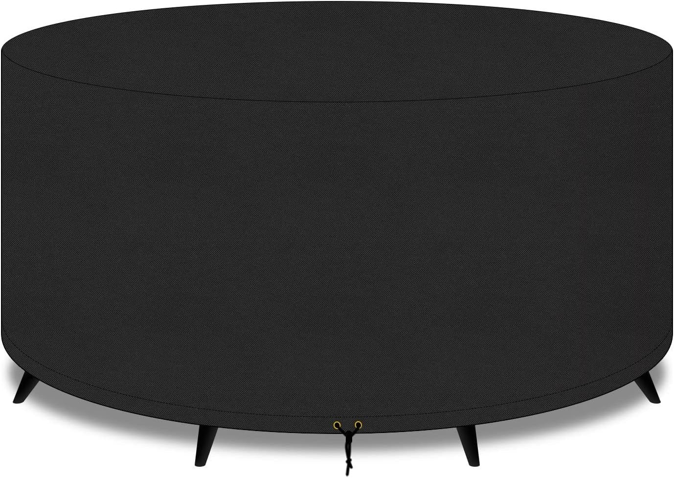 Patio Plus Round Garden Table Furniture Cover 420D Oxford Fabric Black Large New