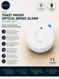 FireAngel Smoke Alarm SB1R Toast Proof Optical Smoke Alarm Home Fire Safety