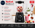 Tefal Blendforce II Blender 2L Plastic 600W Smoothie 2 Speeds BL420840 Black