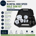 Amazon Basics Bi Metal High Speed Steel Kit Carry Case 20mm To 68mm