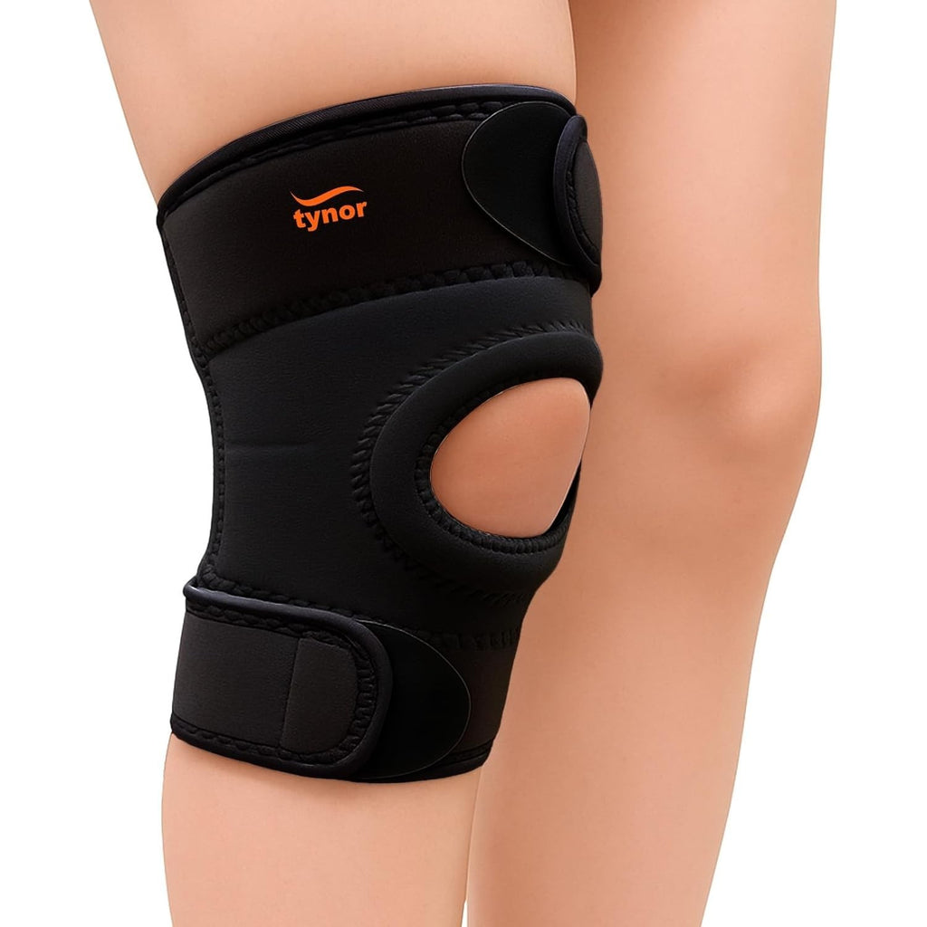 Tynor Knee Brace Men Women Adjustable Compression Sleeve Black Medium New