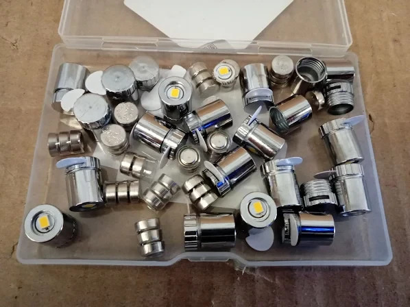 Miniature LED Lights Mini Warm White Micro Extra Batteries 1.5x1cm
