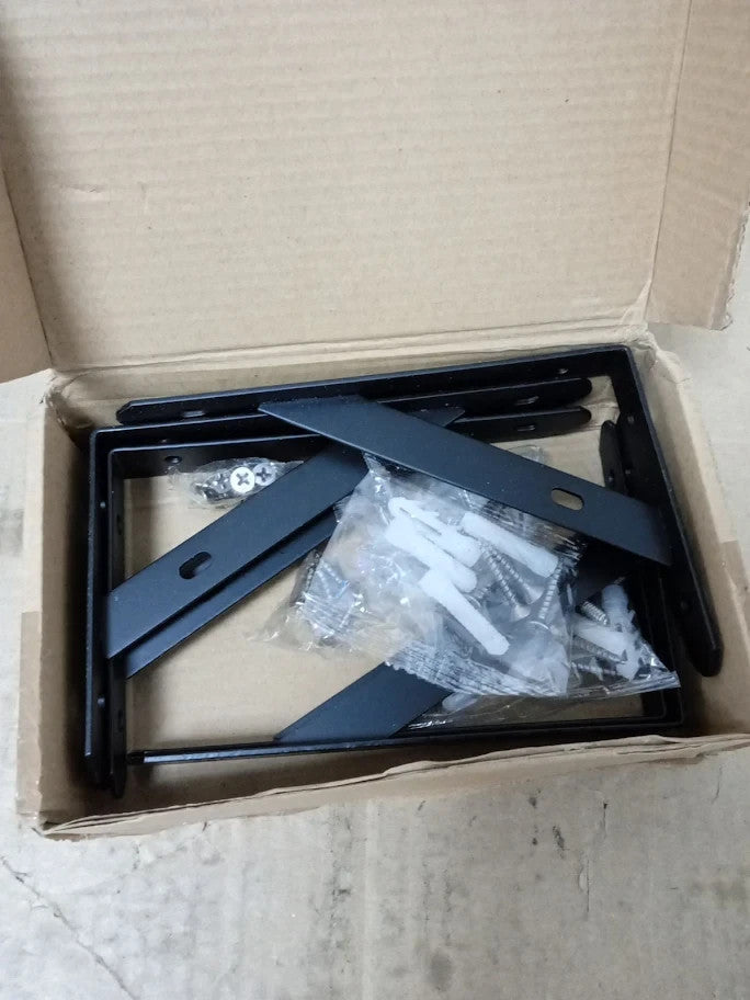 6 Pack Shelf Bracket Heavy Duty Alloy Steel Triangle 6in Right Angle New