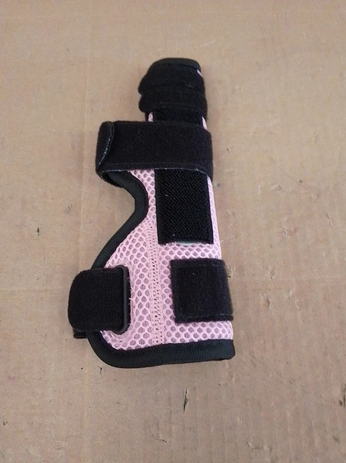 YiYame Pinky Finger Splint Trigger Metal Thumb Brace Pain Relief Small Pink New