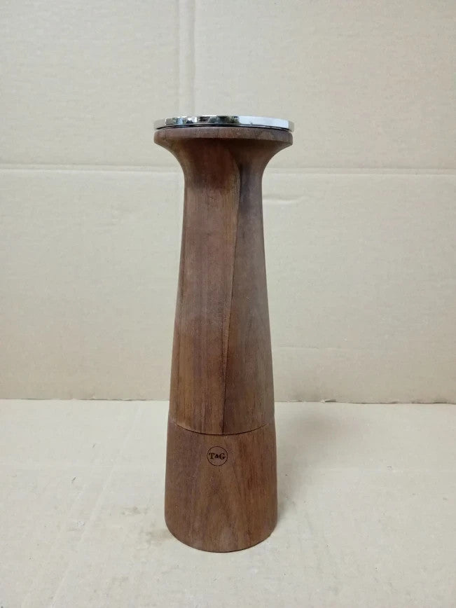 T&G CrushGrind Oblique Black Walnut Pepper Peppercorn Mill 20.5cm Stylish Fine