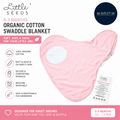 Little Seeds Swaddle Blanket 0-3 Months Organic Cotton Baby Swaddle Newborns New