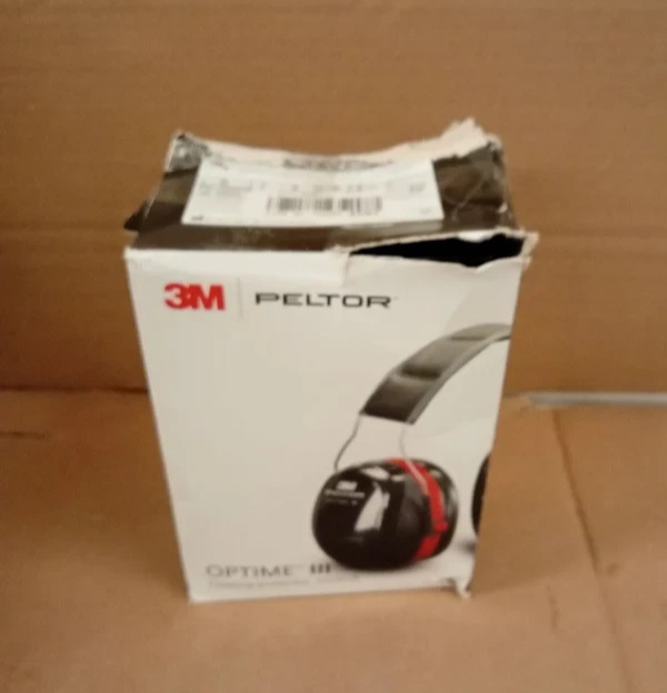 3M Peltor Optime III Ear Defenders 35dB Noise Protection Black Red Design