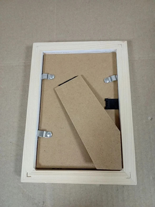 6x4 White Photo Frames Mount 4pack Solid Wood Picture Wall Tabletop New