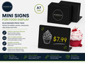 Mini Signs Food Display Blackboard Price Tags Display Price Labels Buffet