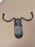 Retractable Clothes Hanger Storage Organiser Rack Double Coat Hooks Wall Mounted