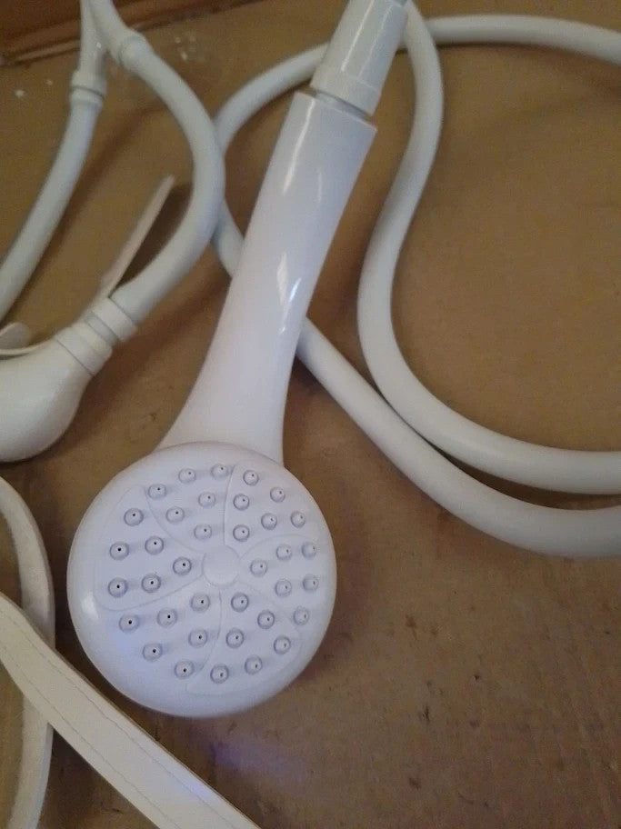 Croydex Secura Shower Head Easy Install Push On 1750mm Hose Length Wall Mounted