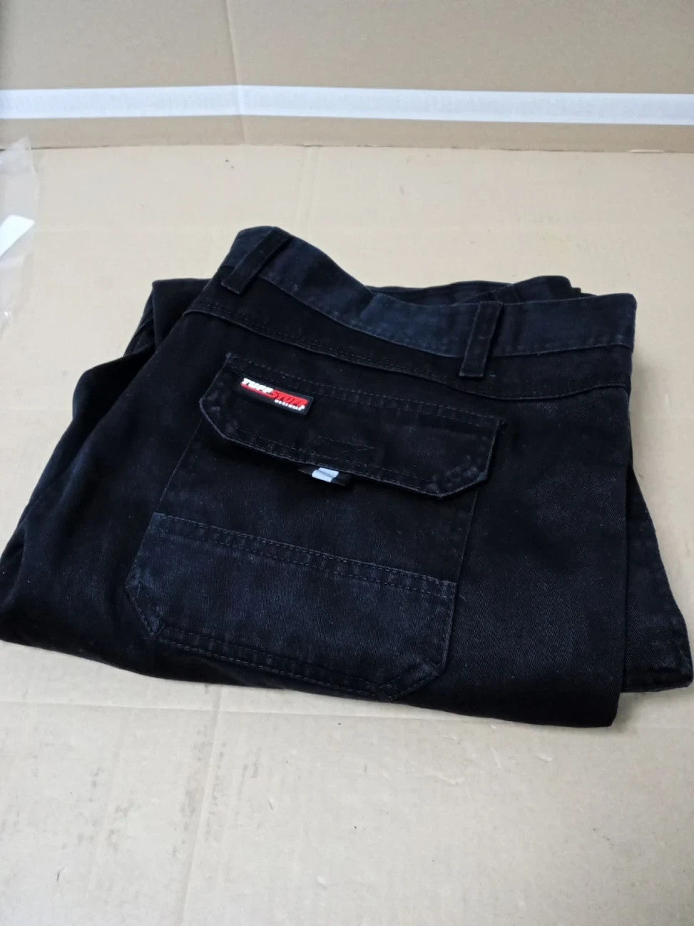TuffStuff Pro Work Trousers Heavy Duty Tradesman W42in L32.5in Knee Pockets New