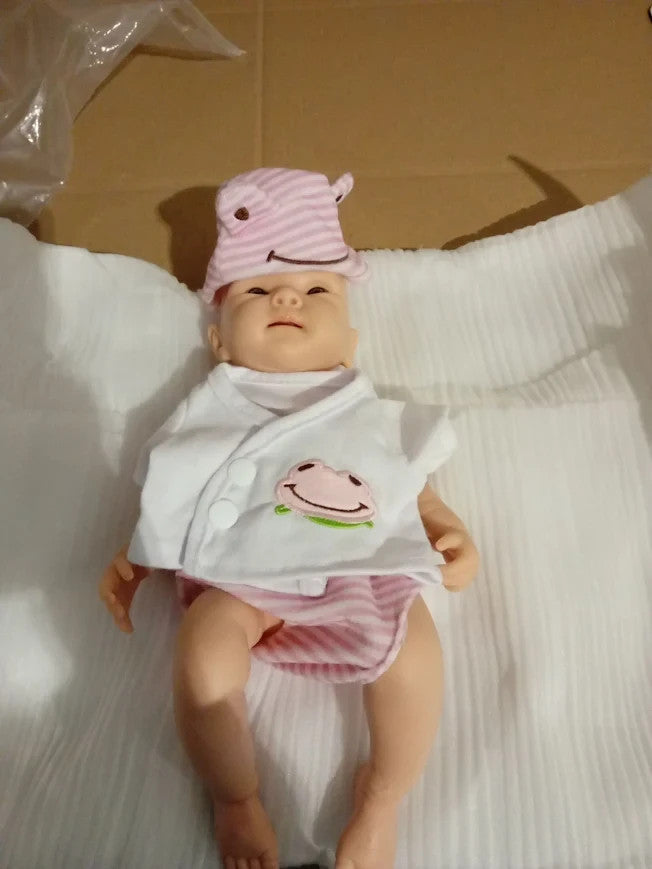 Gileutay 33cm Full Body Silicone Baby Doll Girl Lifelike Reborn Realistic 3+ New