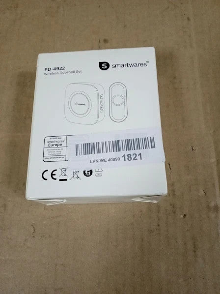 Smartwares Wireless Doorbell Set Portable Chime Push Button 300m Range New
