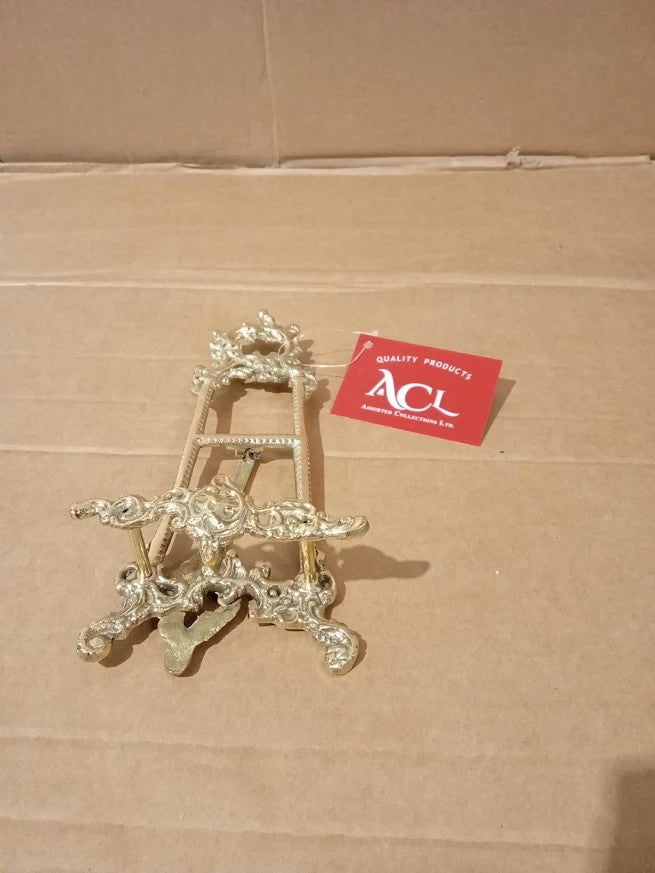 Brass Easel Display Stand 9in Picture Art Plate Wedding Sign Holder Decor New