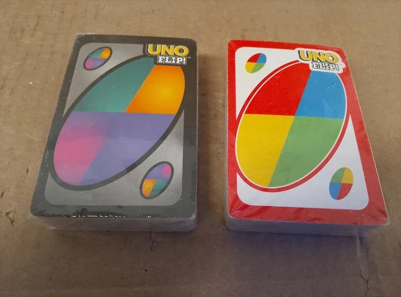 Mattel Games Uno Flip Family Card Game Adults Teens Kids Double Sided 3+ New