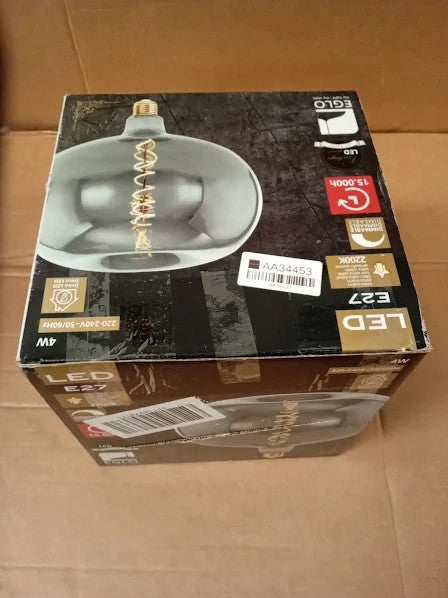 Eglo Dimmable E27 LED Big Size Apple Shape Vintage Spiral Filament Light Bulb