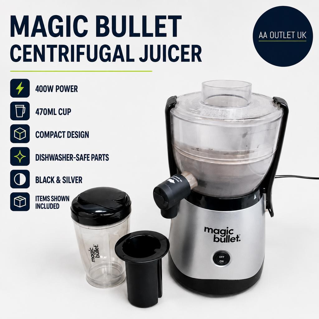 Nutribullet Magic Bullet Centrifugal Silicone Stainless Steel Juicer 400w 470ml